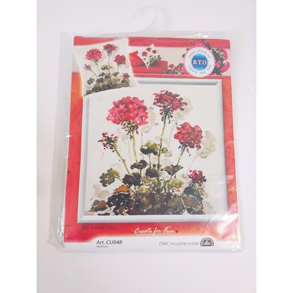 RTO Red Cranes Bill Art CU048 Cross Stitch